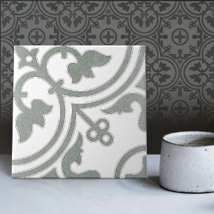 Sage Green Repro Backsplash Kitchen Portugese Tile