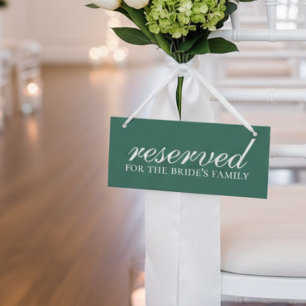 Sage Green Reserved Wedding Ceremony Chair