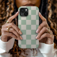 Sage Green Retro Check