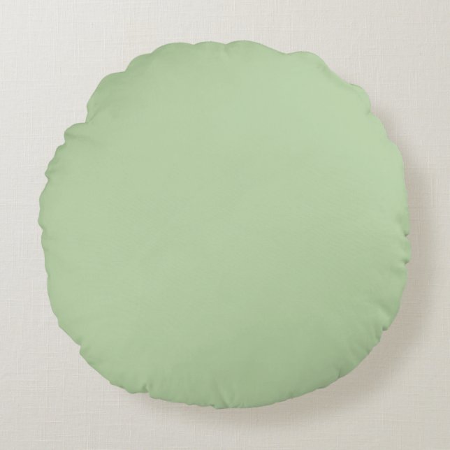 Sage Green Round Cushion (Front)