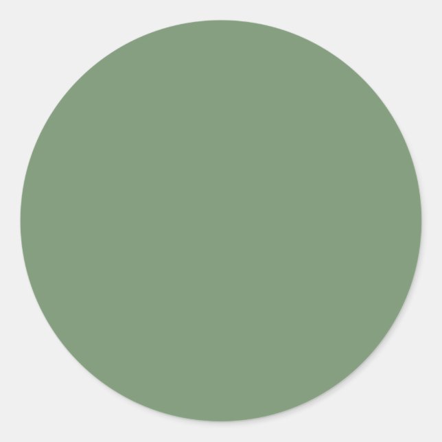 Sage Green Round Sticker (Front)