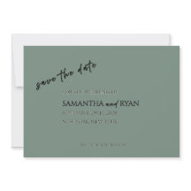 Sage Green Save the Date