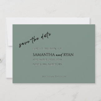Sage Green Save the Date