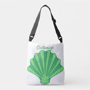 Sage Green Scallop Shell Thunder_Cove Crossbody Bag