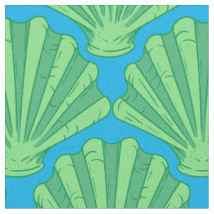 Sage Green Scallop Shell Thunder_Cove Fabric