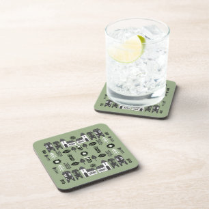 Sage Green Scandi Home Decor Coaster