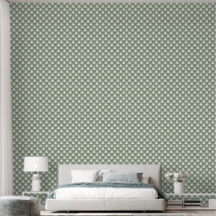 Sage Green Serenity: Easy Apply - Calming Hearts Wallpaper