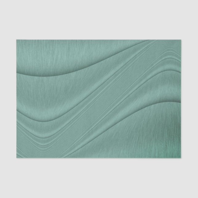Sage Green Shimmering Contour Tissue Paper (Front)