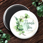 Sage green simple elegant greenery bridal shower magnet<br><div class="desc">Succulent and Eucalyptus Bridal Shower Welcome Foam Board idea 2022 inspiration or buy. Welcome guests to your bridal shower with this beautiful welcome sign, featuring a wreath of eucalyptus and succulent greenery. Add the guest of honor's name, date and custom welcome text using the fields provided. welcome sign wedding modern...</div>