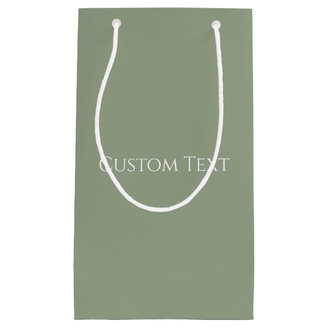 Sage Green  Small Gift Bag (Front)