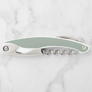 Sage Green Soft Pastel Solid Colour Corkscrew