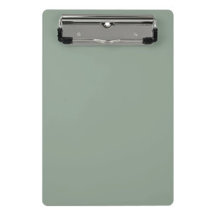 Sage Green Soft Pastel Solid Colour Mini Clipboard