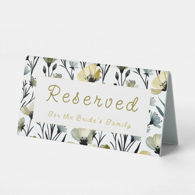 Sage Green & Soft Yellow Botanical Wedding (Front)
