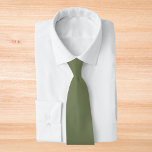 Sage Green Solid Color Tie<br><div class="desc">Sage Green Solid Color. A refined modern sage green that exudes natural elegance. This color captures the essence of a shaded forest floor. Perfect for those seeking a calm earthy vibe. This sophisticated hue seamlessly blends into both modern and classic aesthetics. Embrace the understated beauty of this serene shade.</div>