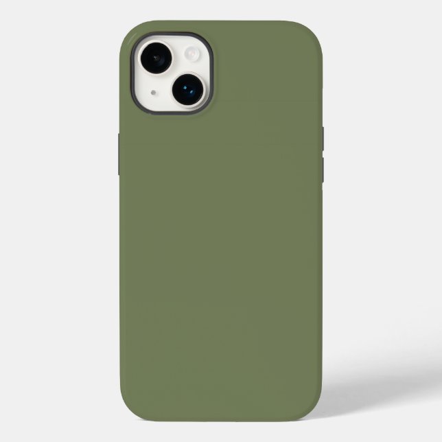 Sage Green Solid Colour Case-Mate iPhone Case (Back)