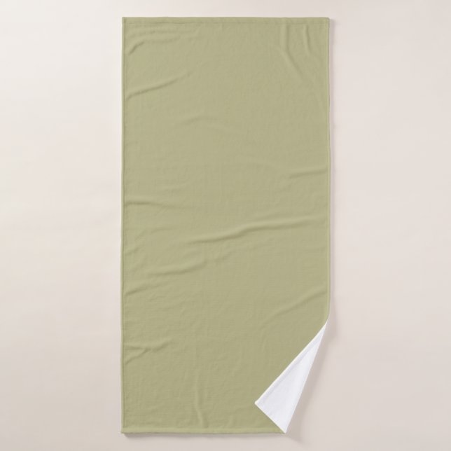Sage Green Solid Colour | Classic | Elegant Bath Towel (Bath Towel)