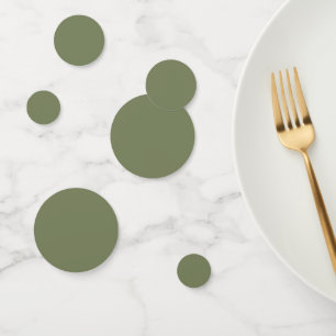 Sage Green Solid Colour Confetti