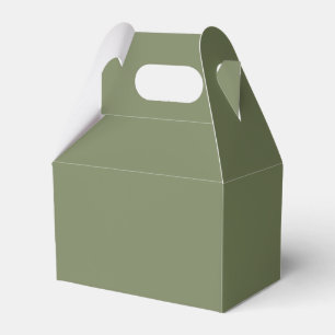 Sage Green Solid Colour Favour Box