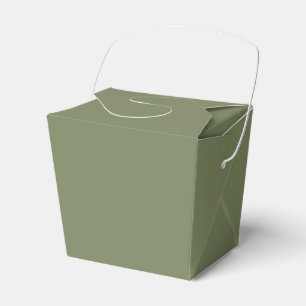 Sage Green Solid Colour Favour Box