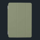 Sage Green Solid Colour iPad Mini Cover<br><div class="desc">Sage Green Solid Colour. A refined modern sage green that exudes natural elegance. This colour captures the essence of a shaded forest floor. Perfect for those seeking a calm earthy vibe. This sophisticated hue seamlessly blends into both modern and classic aesthetics. Embrace the understated beauty of this serene shade.</div>
