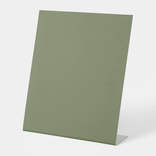 Sage Green Solid Colour Pedestal Sign (Front)