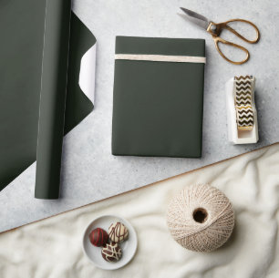 Sage Green Solid Colour Wrapping Paper