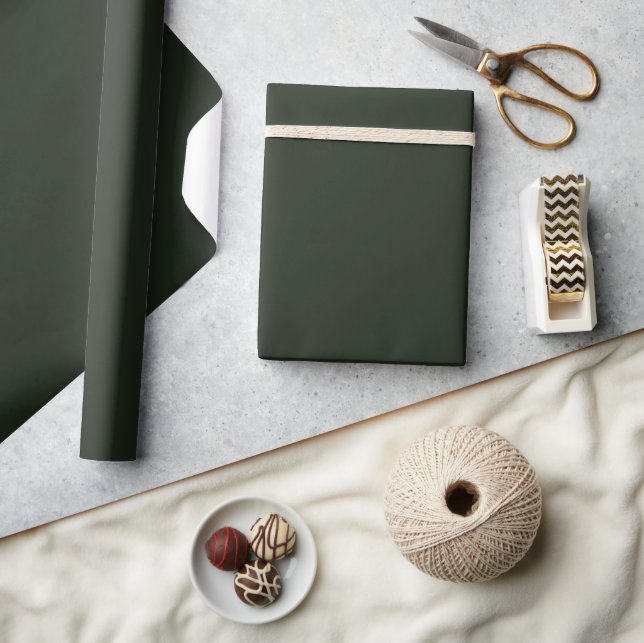 Sage Green Solid Colour Wrapping Paper (Crafts)