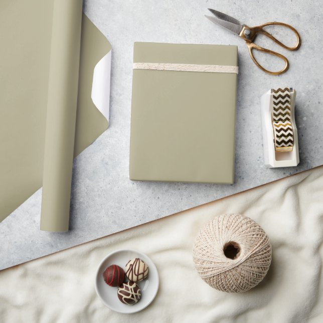 Sage Green Solid Colour Wrapping Paper (Crafts)
