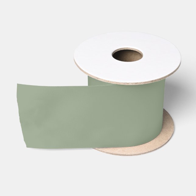 Sage Green Solid  Satin Ribbon (Spool)