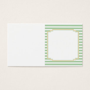 Sage Green Stripe Bi-Fold Tag