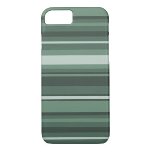 Sage green stripes iPhone 8/7 case