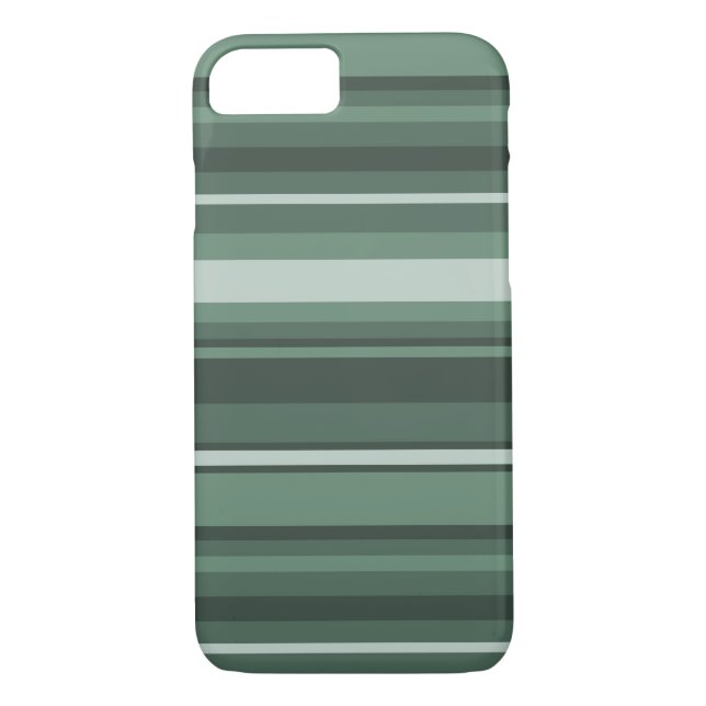 Sage green stripes Case-Mate iPhone case (Back)