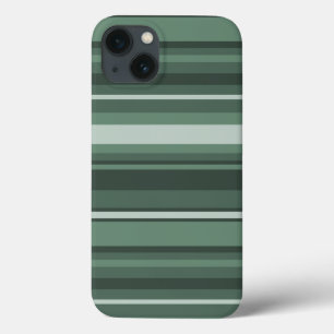 Sage green stripes Case-Mate iPhone case
