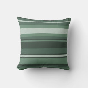 Sage green stripes cushion
