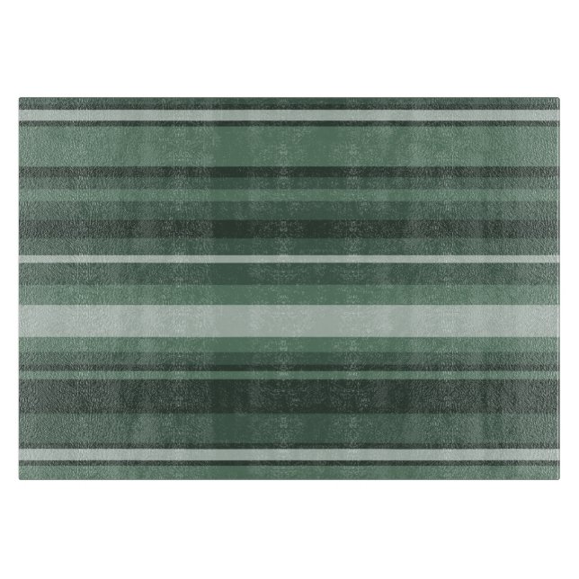 Sage green stripes cutting board (Front)