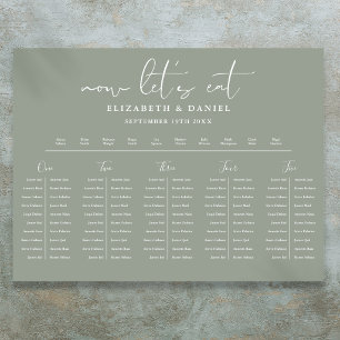 Sage Green Table Plan Wedding Seating Chart
