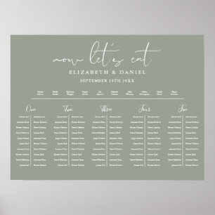 Sage Green Table Plan Wedding Seating Chart