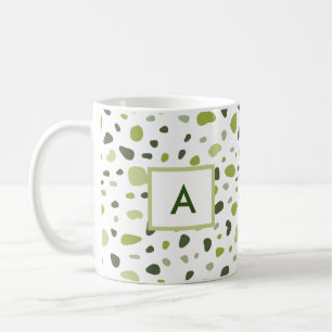 Sage Green Terracotta Monogram Coffee Mug