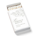 Sage Green The Perfect Match Floral Wedding Favour