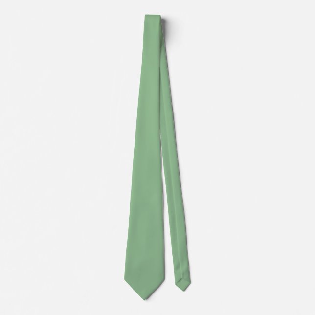 sage green tie (Front)