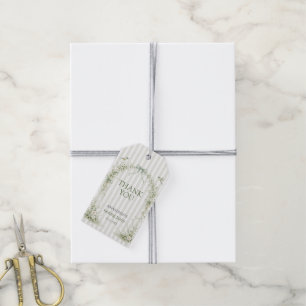 Sage Green Toile De Juoy Nesting Party  Gift Tags