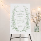 Sage Green Toile Floral Engagement Party