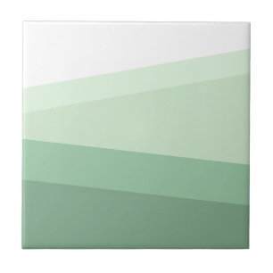 Sage Green Tones Geometric Pattern Tile
