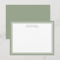 Sage Green Triple Border From The Desk Of Flat