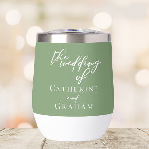 Sage Green Typography Custom Wedding