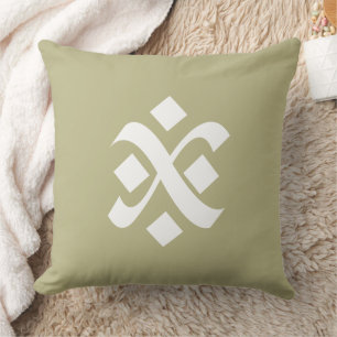 Sage Green Uniform Solid Boho Colours Cushion