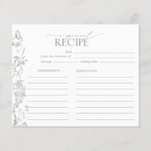 Sage Green Victorian Bridal Shower Recipe