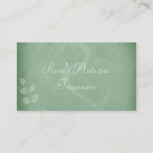 Sage Green Vintage Gift Shop Business Card