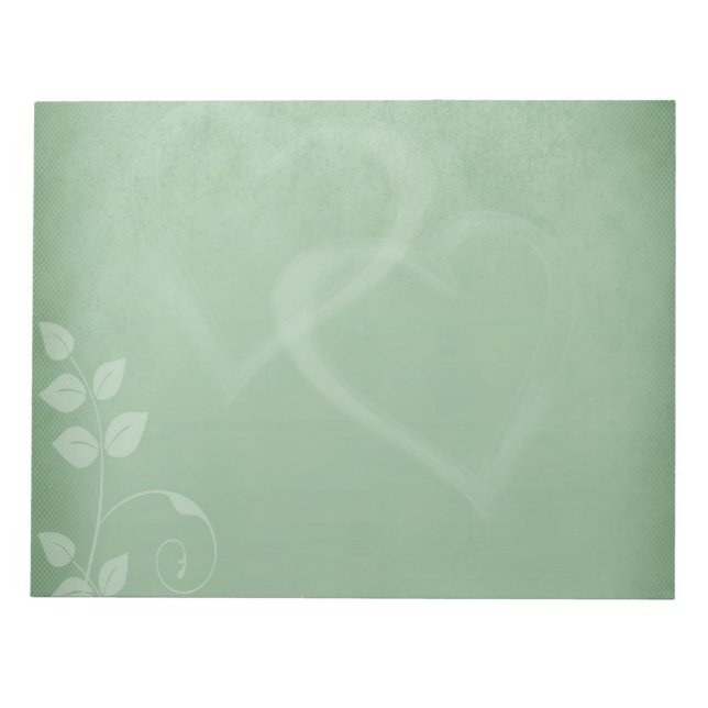 Sage Green Vintage Notepad (Front)