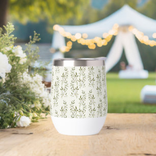 Sage Green Watercolor French Country Olive Pattern